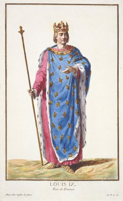 Louis IX (1214-70) King of France by Pierre Duflos